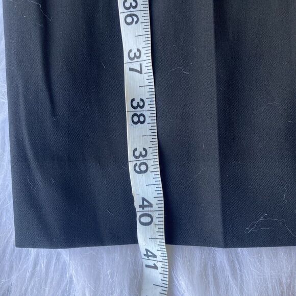 Perry Ellis City Fit Dress Pants Sz 38/30 Poly Rayon Straight Black Career Work - Picture 8 of 11